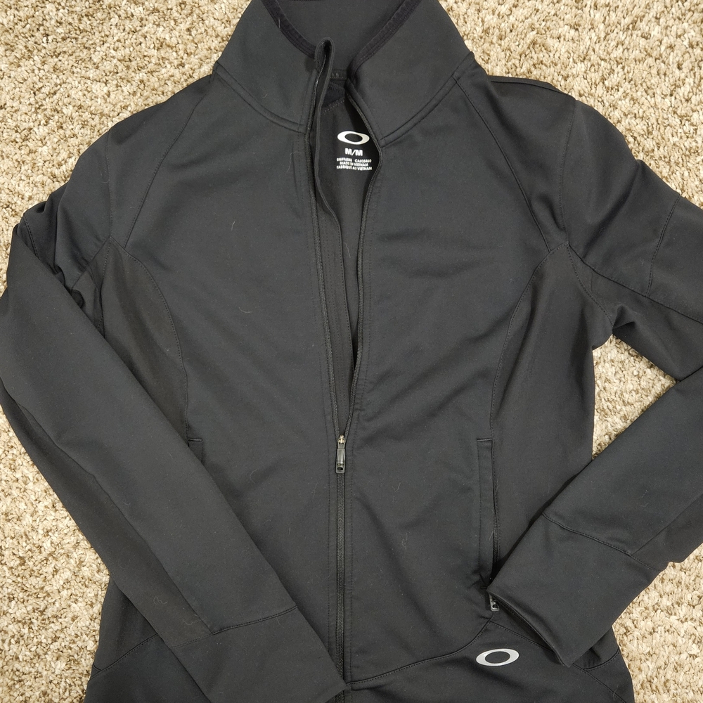 Oakley Women's Black Athletic Jacket With Zipper